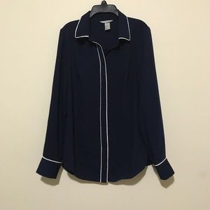 Navy blouse
